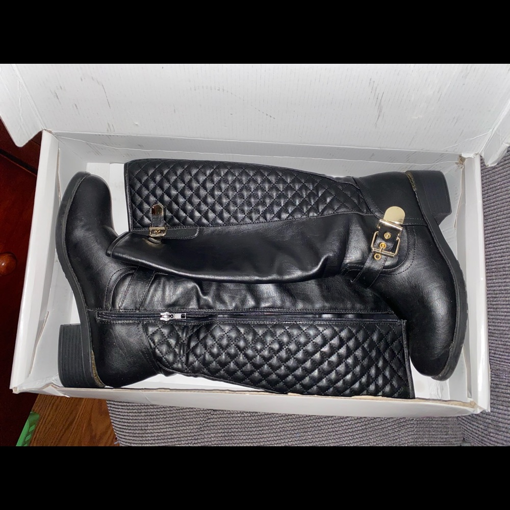 Black high boots